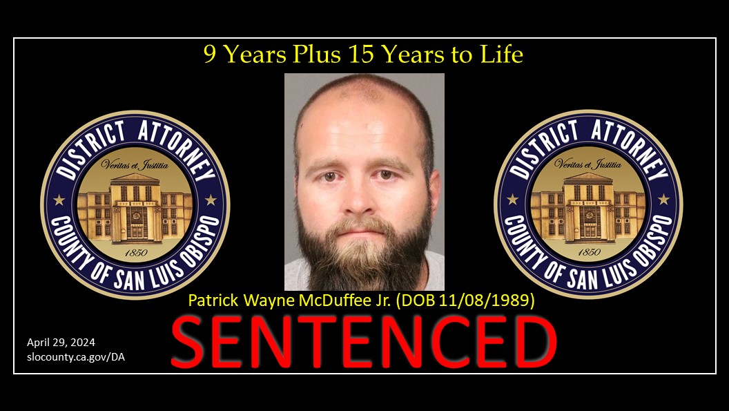 Booking Photo (08/06/2021) Patrick Wayne McDuffee Jr. (DOB 11/08/1989) Sentenced