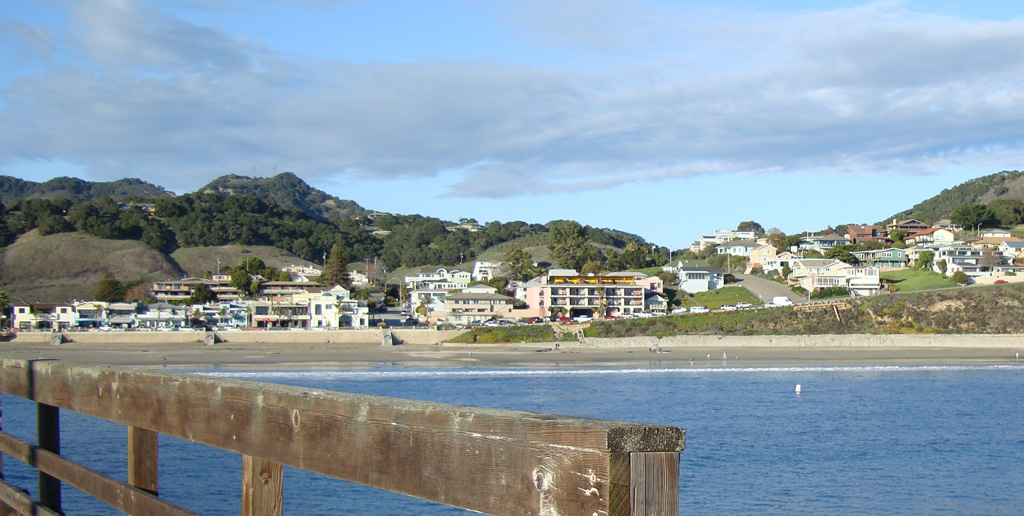View of Avila Beach from pier