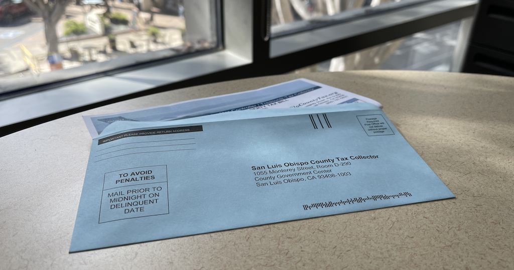 Envelope with Annual Property Tax Bill
