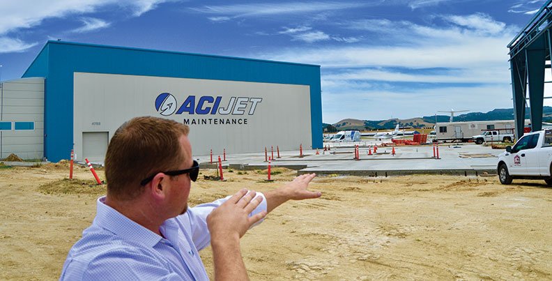Construction of the ACI Jet Maintenance Building