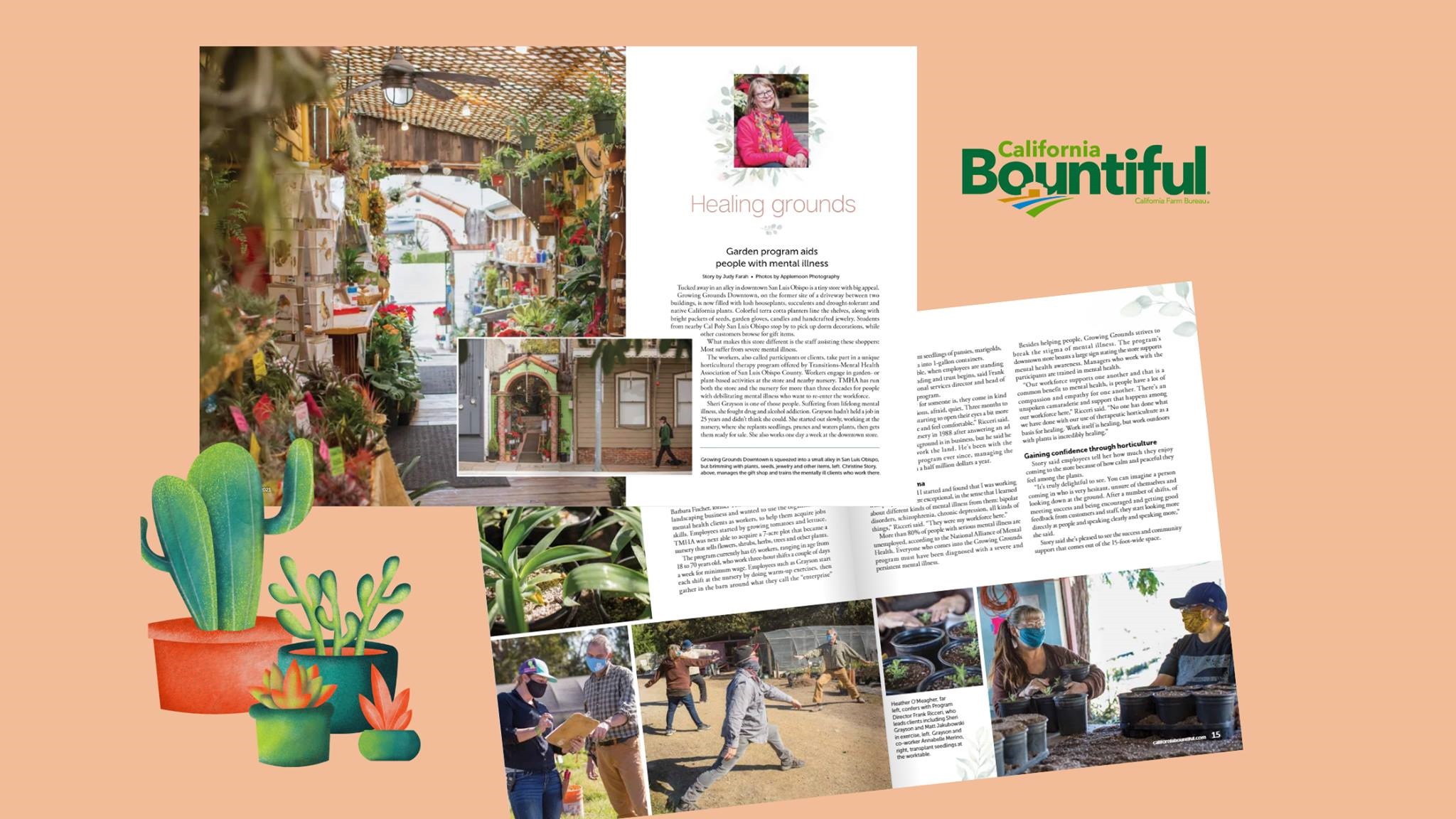 Growing Grounds Downtown Click to view article, Healing Grounds