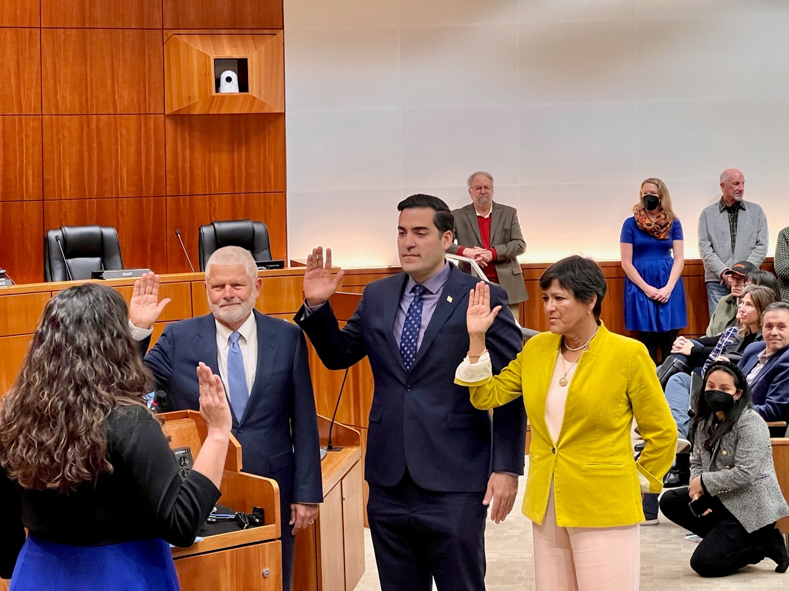 The County of San Luis Obispo Board chambers Click to view article, Swearing In on January 3rd, 2023 
