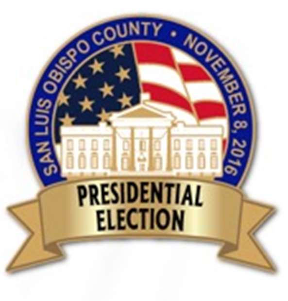 San Luis Obispo County - November 8, 2016 Presidential Election - Worker Pin