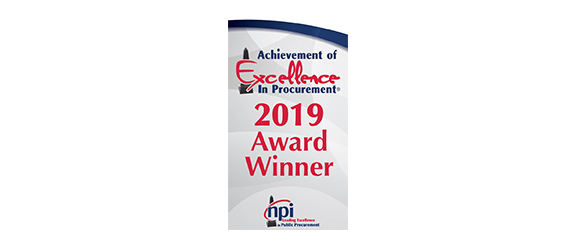  Click to view article, County Awarded Achievement of Excellence in Procurement
