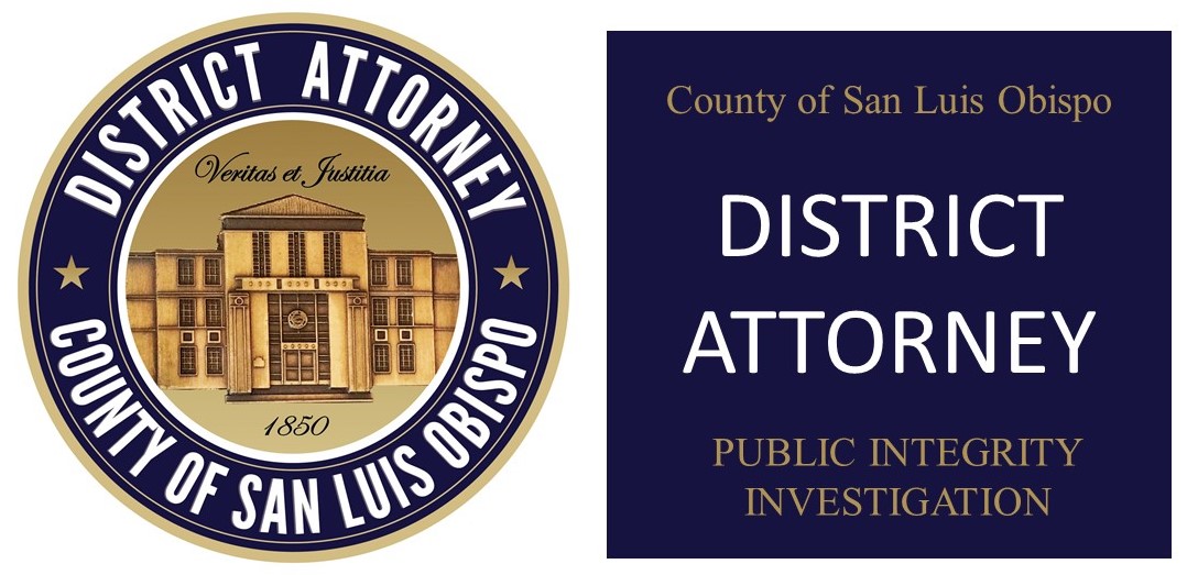 District Attorney Seal and Public Integrity Investigation Banner