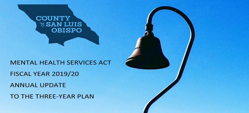 Bell, with text overlay that reads Mental Health Services Act Fiscal Year 2019/20 Annual Update To Three Year Plan