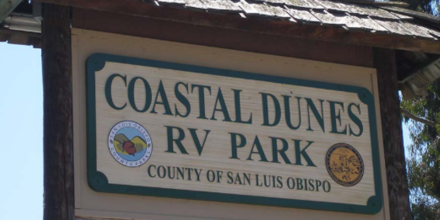sign for Coastal Dunes RV Park