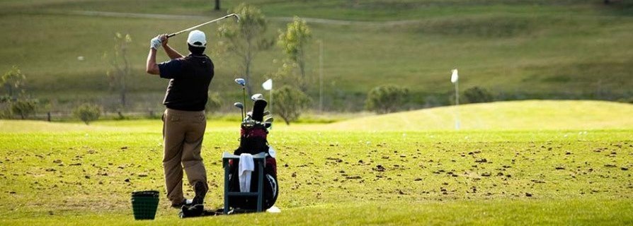 Golfer at Dairy Creek Golf Course