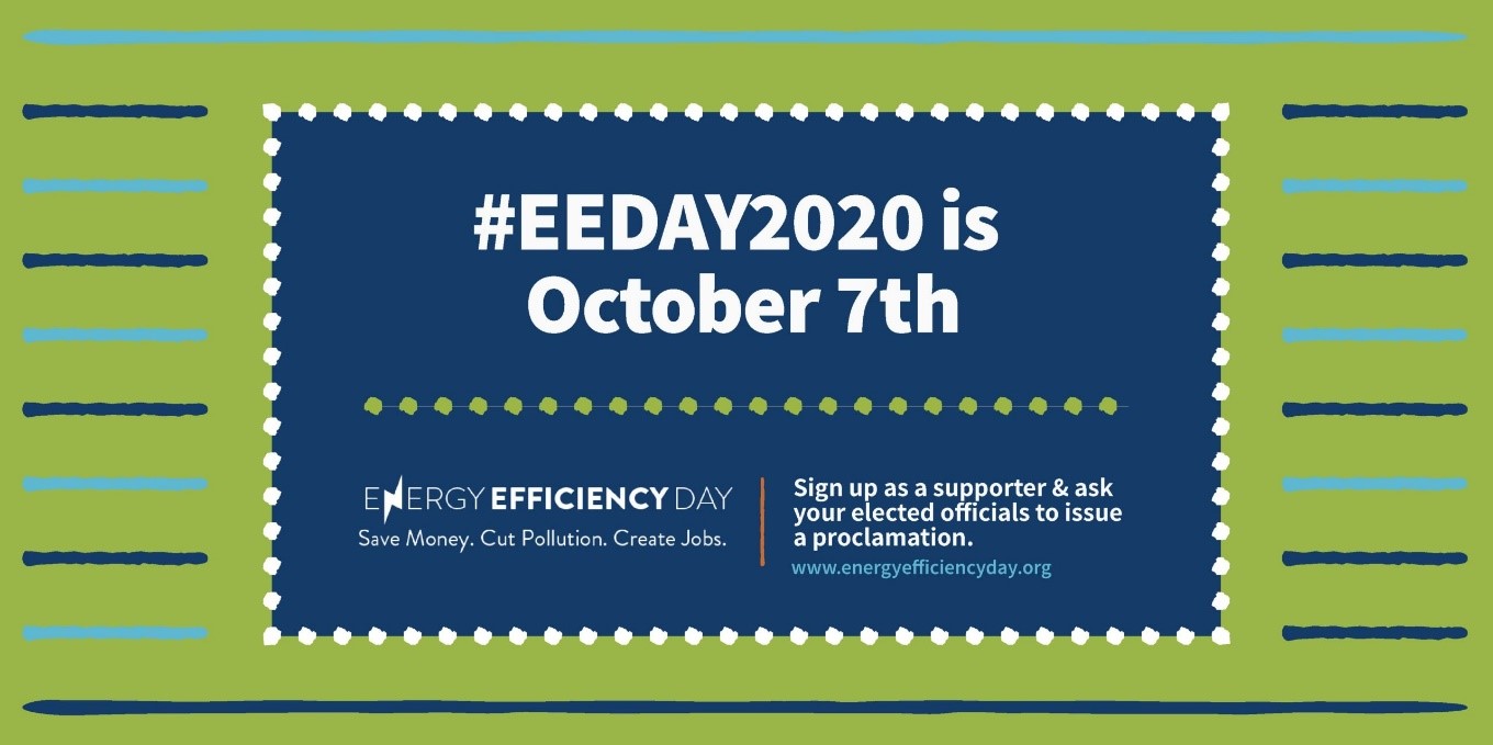 Energy Efficiency Day Poster, October 7th, 2020.