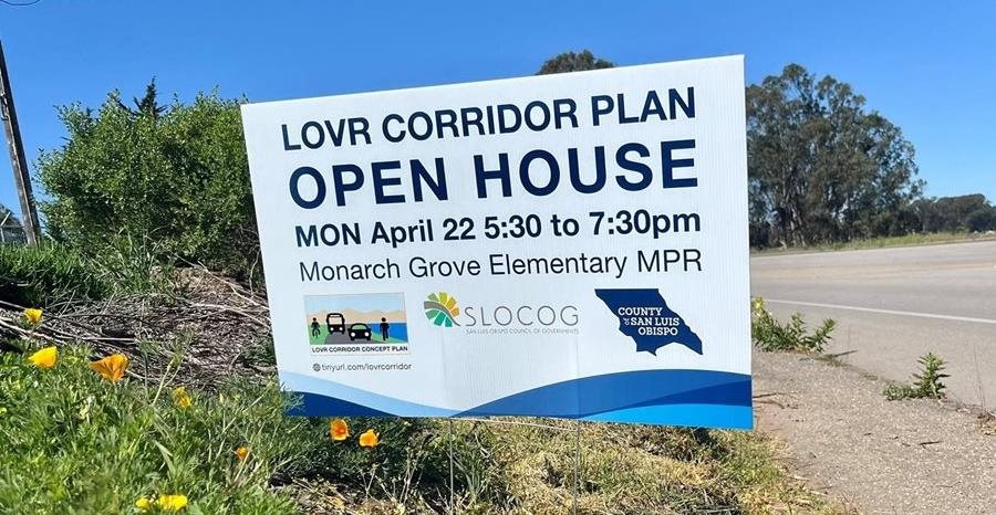 Open house sign Click to view article, Open House Set for Los Osos Valley Road Corridor Concept Plan