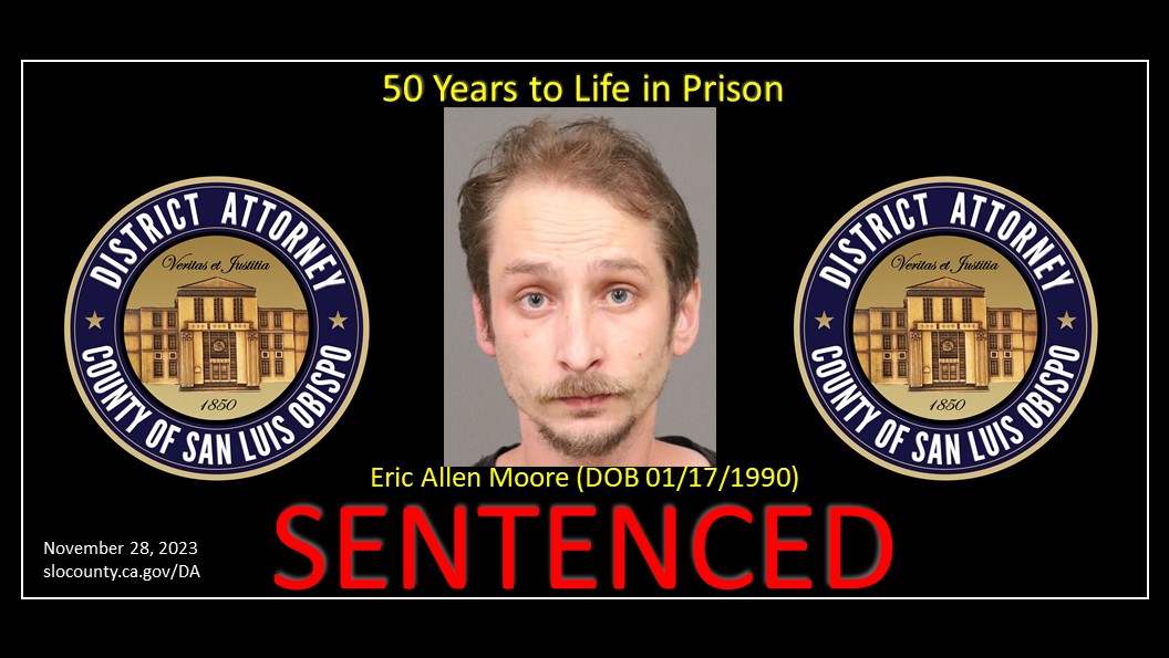 Booking Photo 04/29/2022 Eric Allen Moore (DOB 01/17/1990) Sentenced