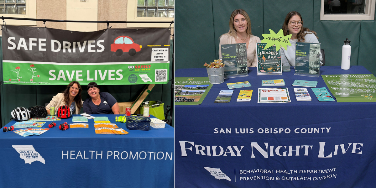 Health Agency staff promoting traffic safety initiatives.. 