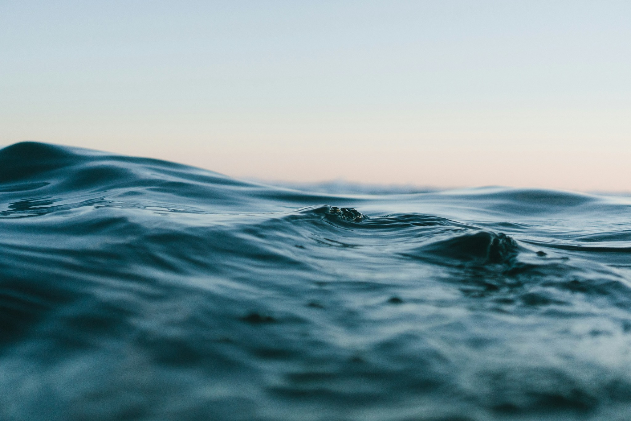 Rippling ocean water
