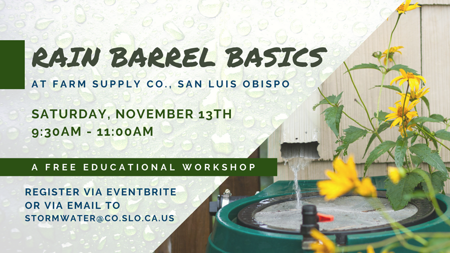 Rain Barrel Basics Workshop November 13, 2021