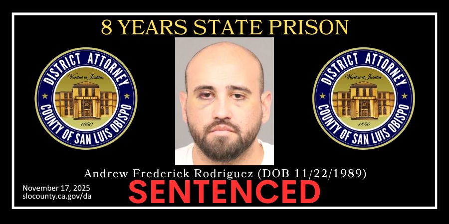 Booking Photo (09/15/2024) Andrew Frederick Rodriguez (DOB 11/22/1989) Sentenced
