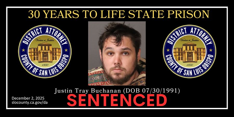 Booking Photo (07/19/2023) Justin Tray Buchanan (DOB 07/30/1991) Sentenced