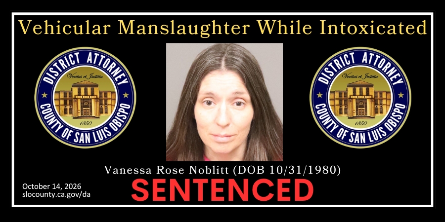 Booking Photo (01/06/2025) Vanessa Rose Noblitt (DOB 10/31/1980) Sentenced