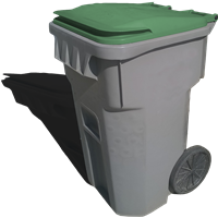 Green Organic Waste Bin