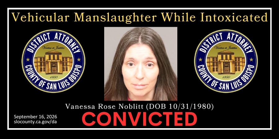 Booking Photo (01/06/2025) Vanessa Rose Noblitt (DOB 10/31/1980) Convicted