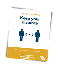 Photo of keep your distance sign