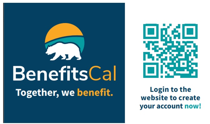 QR Code to access BenefitsCal