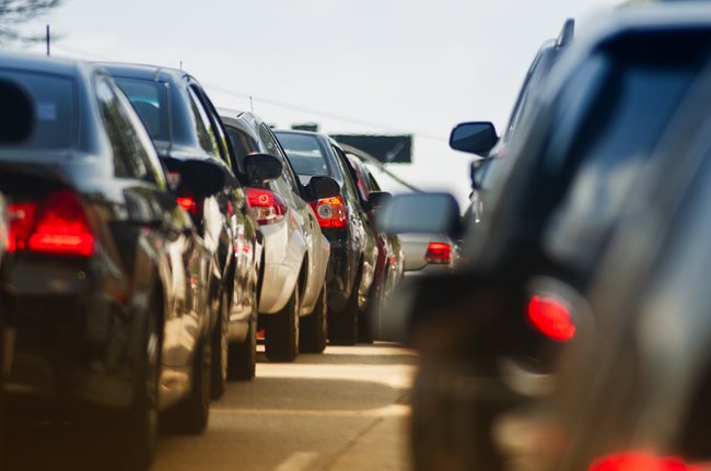 Cars waiting in heavy traffic Click to view article, Evacuation Order Issued for Oceano Residents South of the Arroyo Grande Creek Levee and Oceano Lagoon