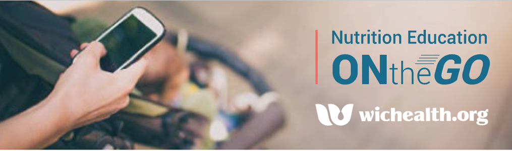 Participant completing her WIC class via her telephone