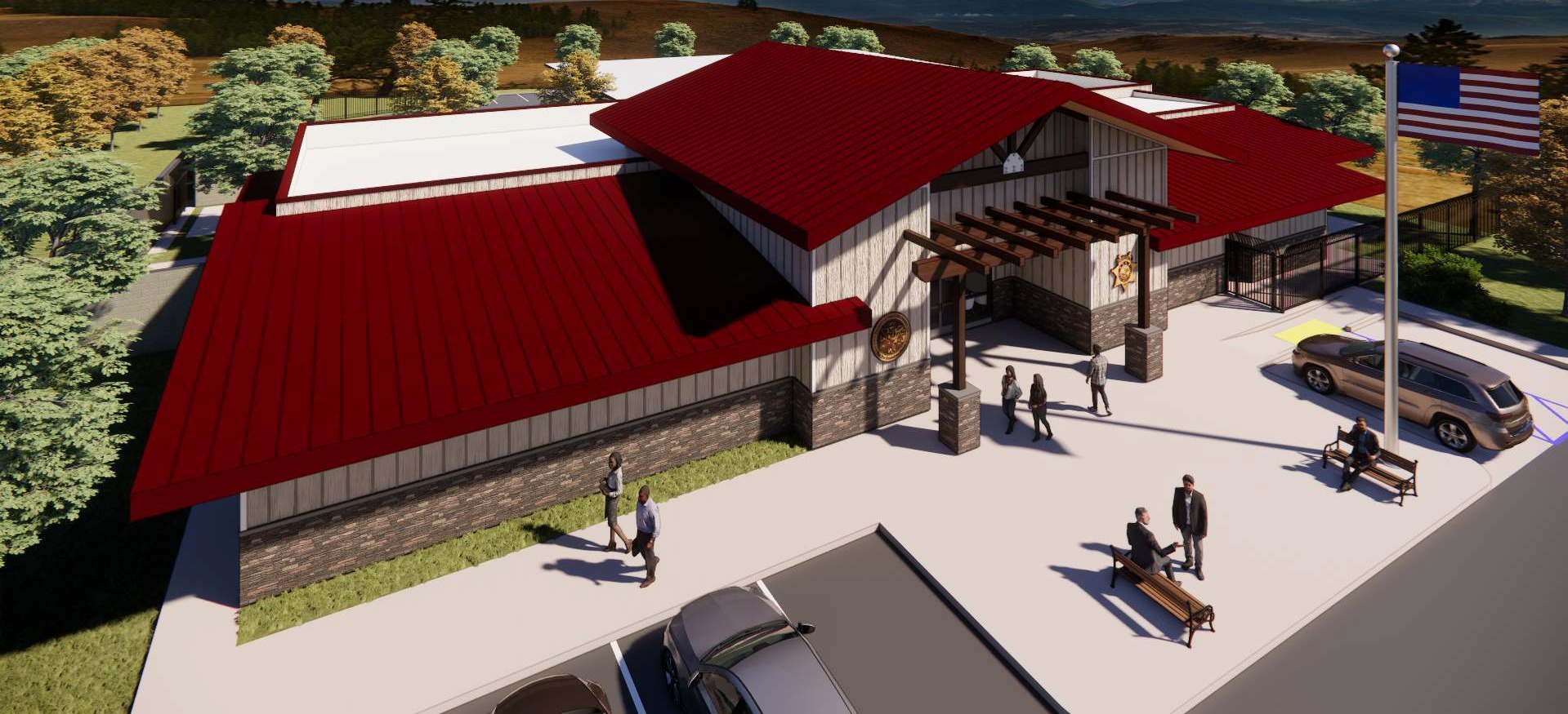 Computer rendering of the upcoming Sheriff Station