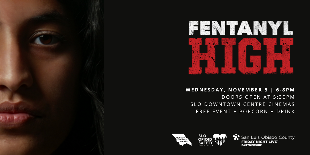 Image of girl looking stern with text overlay that reads "Fentanyl High"