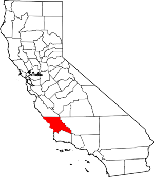 California map highlighting SLO County