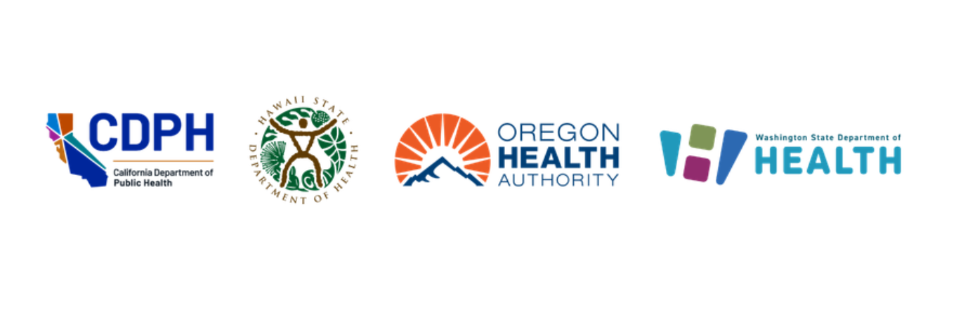 Logos of the states who make up the West Coast Health Alliance