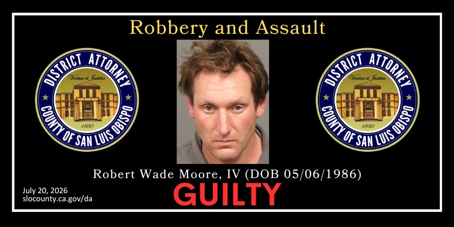 Booking Photo (12/24/2025) Robert Wade Moore, IV (DOB 05/06/1986) Guilty