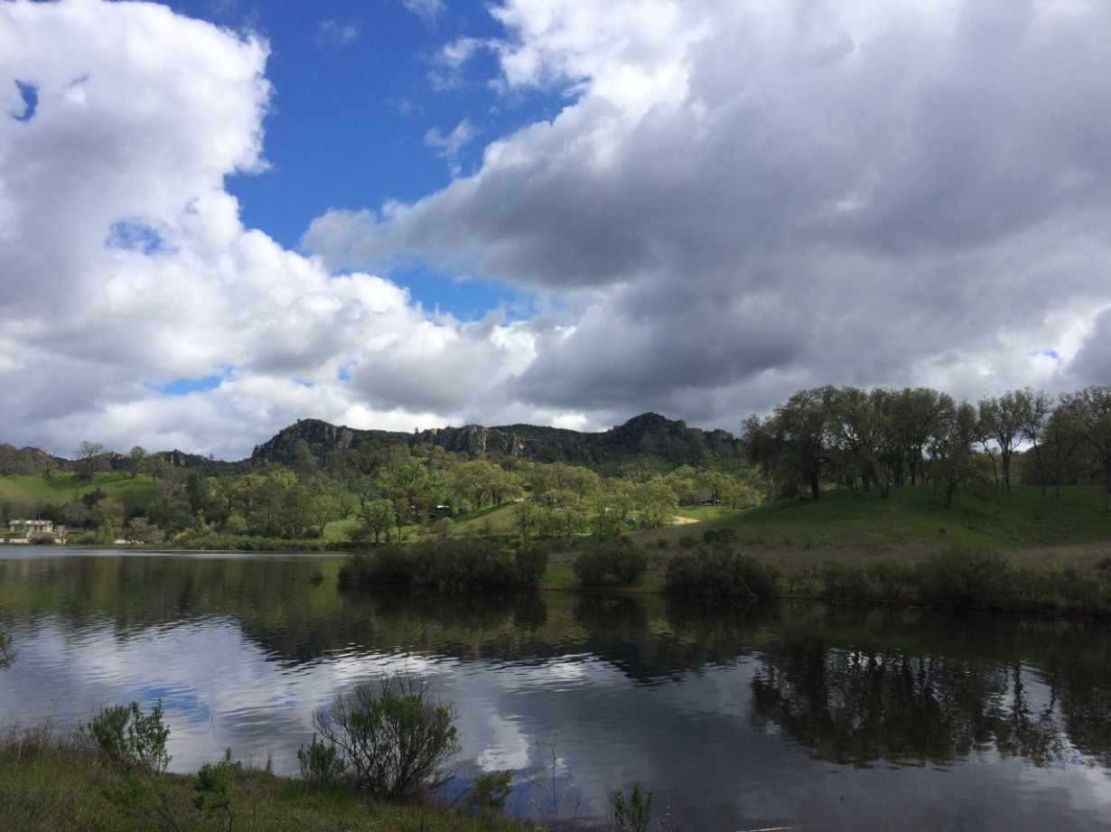Santa Margarita Lake as seen from Rocky's Trail 