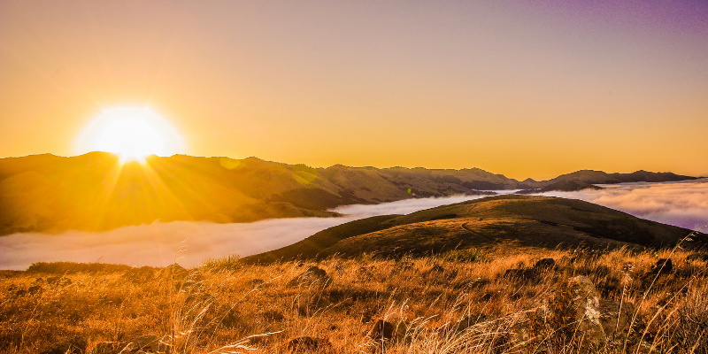 Los Osos Valley at sunset