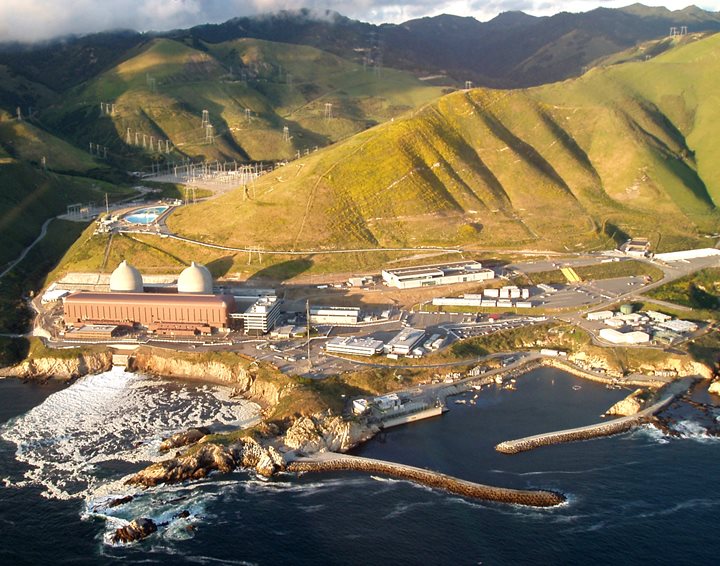 Aerial view of Diablo Canyon Nuclear Power Plant