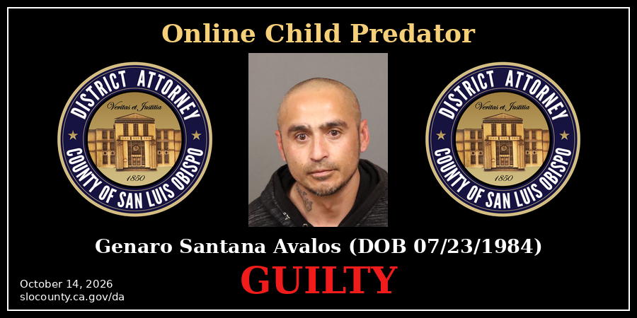 Booking Photo (03/05/2026) Genaro Santana Avalos (DOB 07/23/1984) Guilty