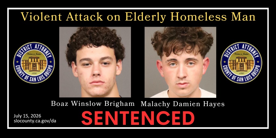 Booking Photos: Boaz Winslow Brigham (03/28/2026) and Malachy Damien Hayes (03/23/2026) Sentenced