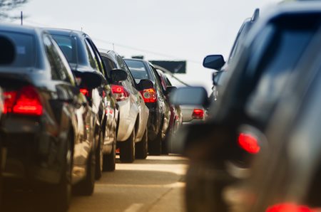 Cars in Traffic  Click to view article, Evacuation Warning Issued for Oceano Residents near Arroyo Grande Creek Levee and Oceano Lagoon