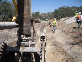 Boy Scout Road Pipeline Installation