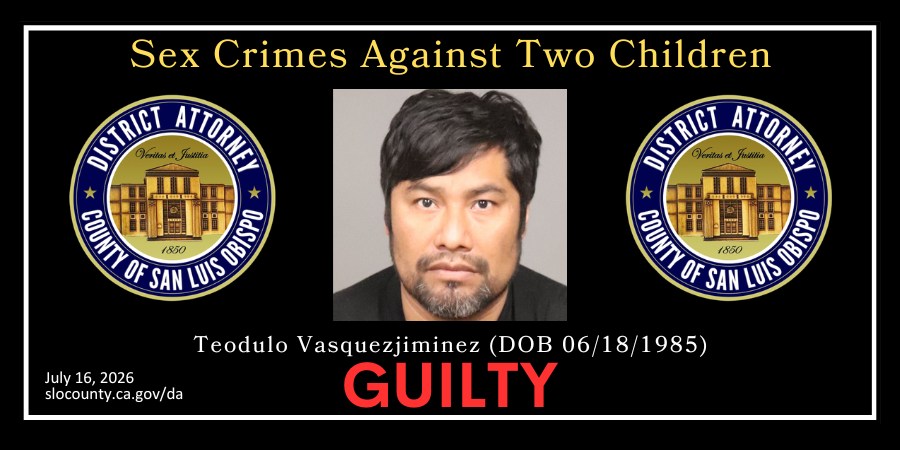 Booking Photo (11/22/2024) Teodulo Vasquezjiminez (DOB 06/18/1985) Guilty
