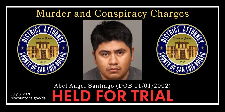 Booking Photo (11/29/2025) Abel Angel Santiago (DOB 11/01/2002) Held For Trial