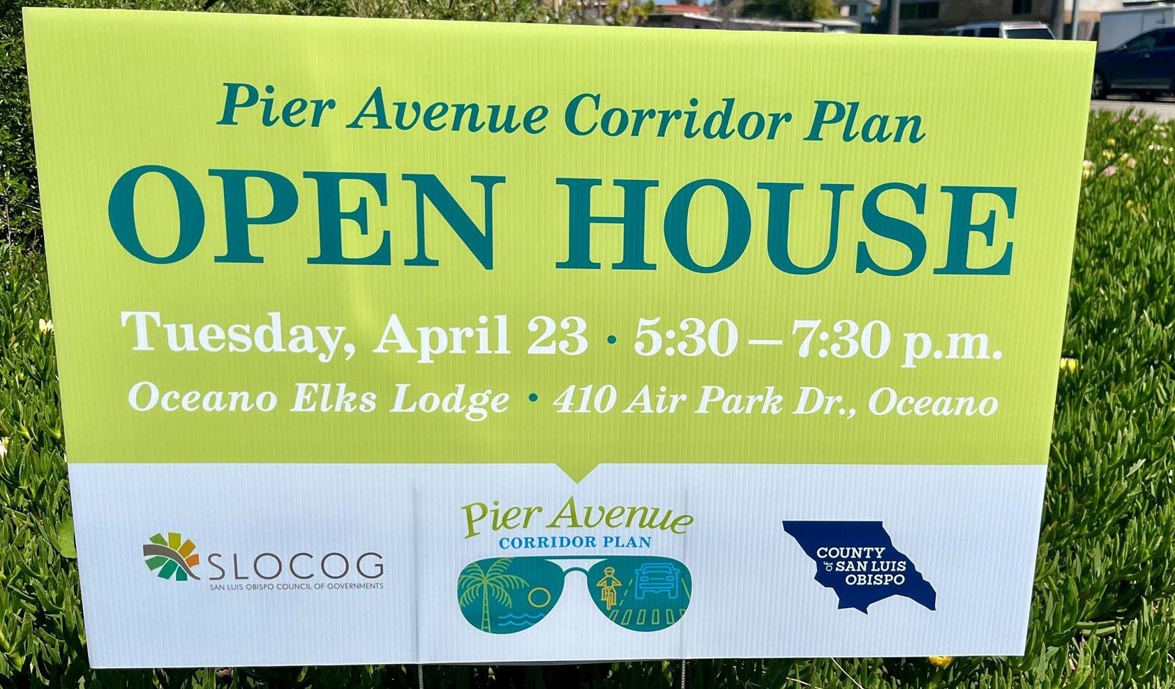 Open house sign